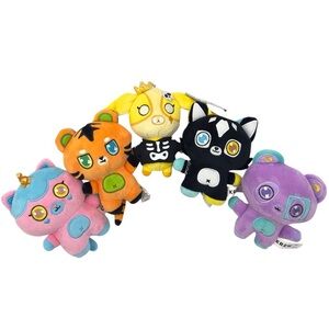 Krew District Plush Lot of 5 Lunar Draco Gold Rainbow KF Huggable Krewbies